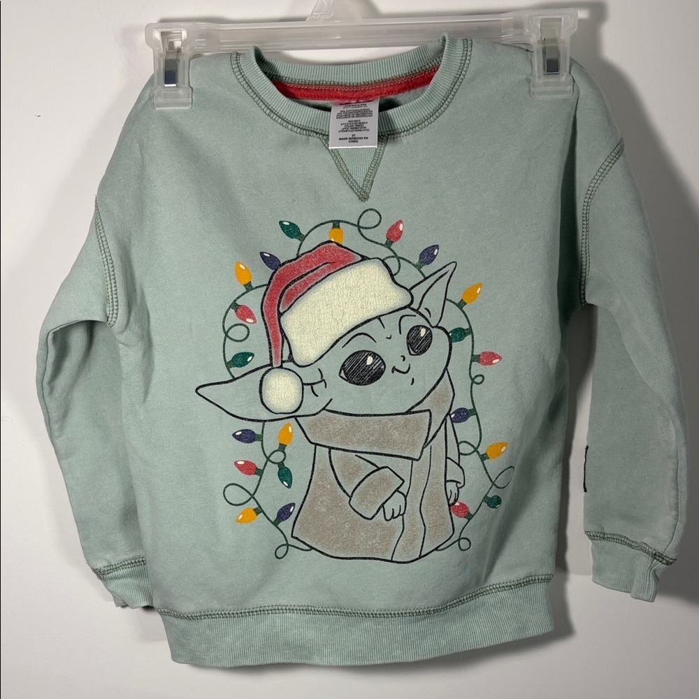 Star Wars Baby Yoda Christmas Sweatshirt - 5T Holiday Festive